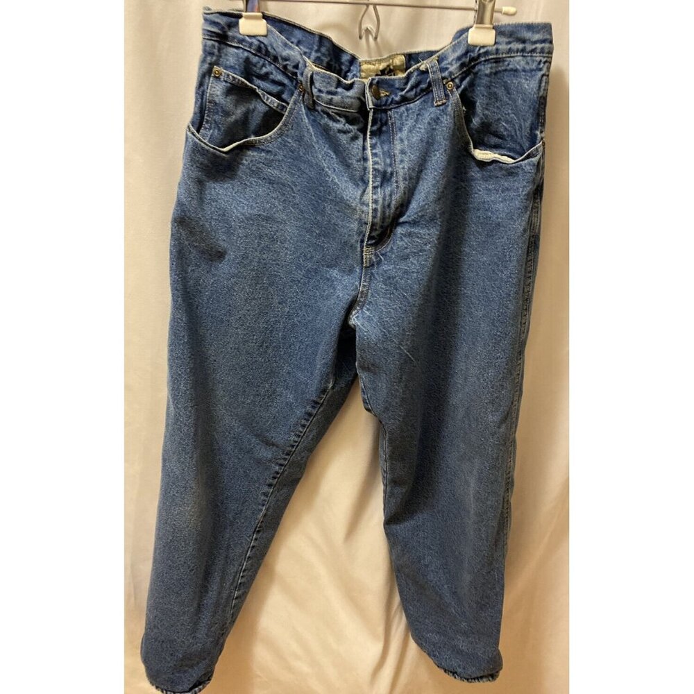 Old Mill Mens Size 39X31 Fleece Lined Jeans Cotton Insulated